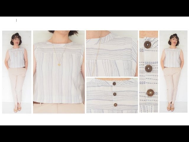 The Making of a Basic Shift Top with Yoke and Button Placket Detail