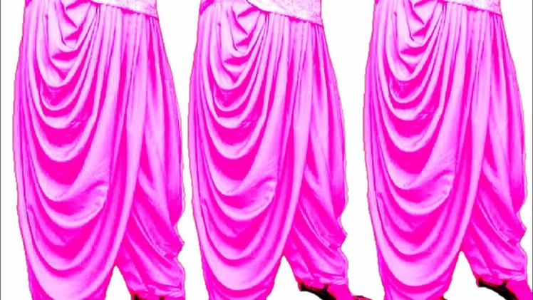 नेट धोती सलवार बनाने का आसन तरीका. Net dhoti salwar. cutting and stitching. .????????