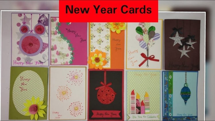 10 Easy & Simple New Year Cards,Handmade gift for Boyfriend,Birthday Cards handmade for brother