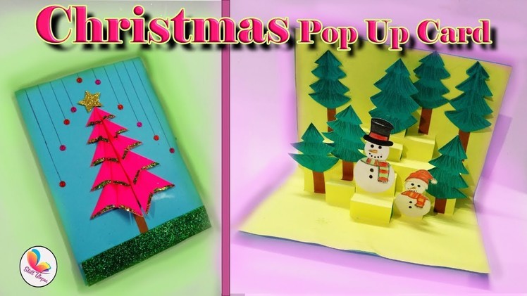 3D christmas card greating card | Handmade christmas pop up card | DIY easy christmas card for kids