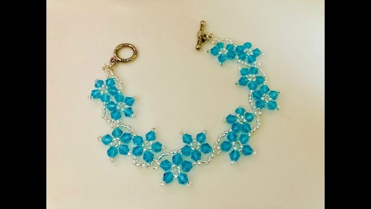 Blossom Beaded Bracelet or Necklace.DIY Beaded Bracelet