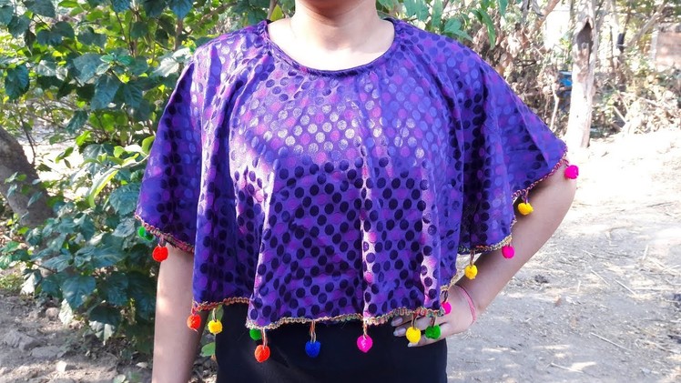 Circular cape kaftan dress easy stitching DIY