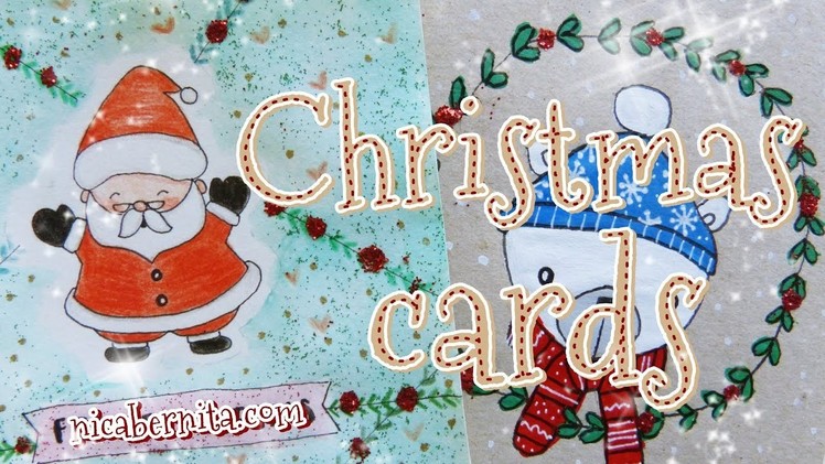 CUTE DIY CHRISTMAS CARDS ???? HOW TO DRAW SANTA CLAUS ????LAST MINUTE NEW YEAR CARD IDEAS