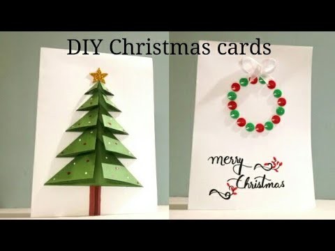 DIY 2 Easy Christmas Cards Ideas 2018 | 3D Christmas Cards 2018 | Art, Craft and Health