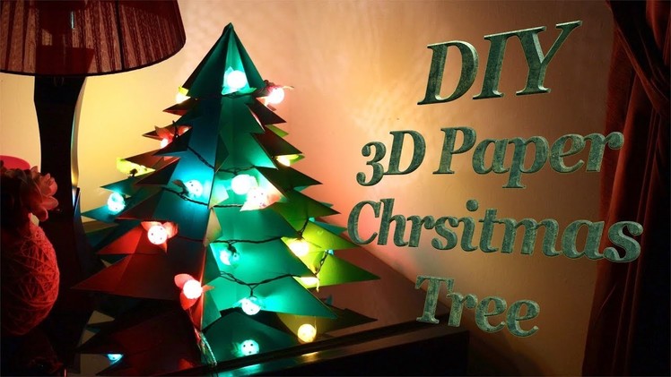 DIY : 3D Paper Christmas Tree???? How to Make Big Size Paper Xmas Tree