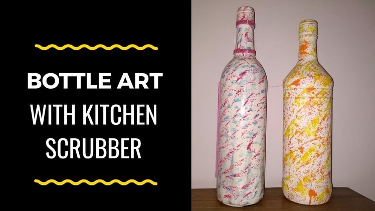 DIY | best out of waste | empty bottle painting by Asha Neog | Ang Creations