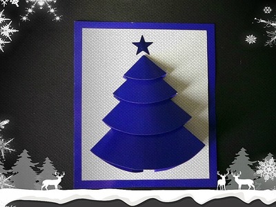DIY Christmas card ❄ New Year card - Christmas tree ❄ Christmas gift idea
