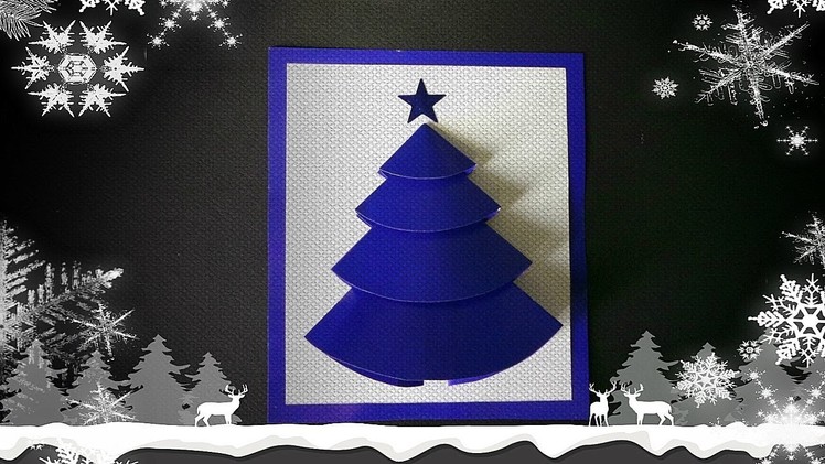 DIY Christmas card ❄ New Year card - Christmas tree ❄ Christmas gift idea
