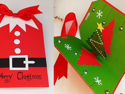 DIY Christmas pop up Cards.Handmade Christmas Greeting Cards. 