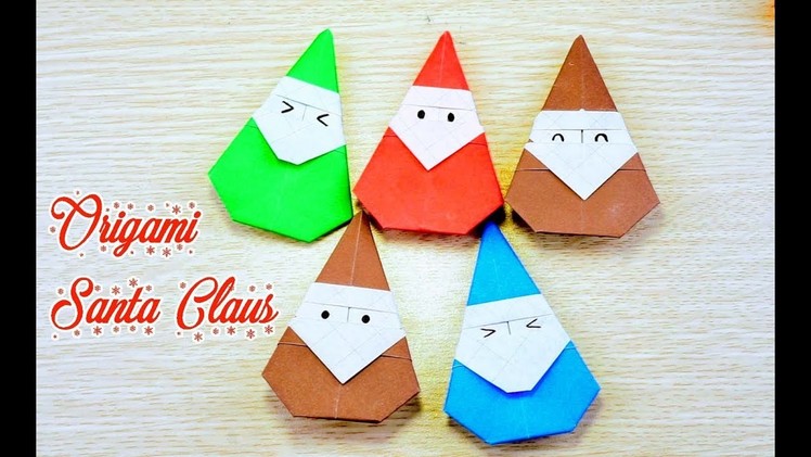 DIY Christmas Santa Claus  - How To Make Origami Santa Claus Easy Fast and Kute | Creative DIY