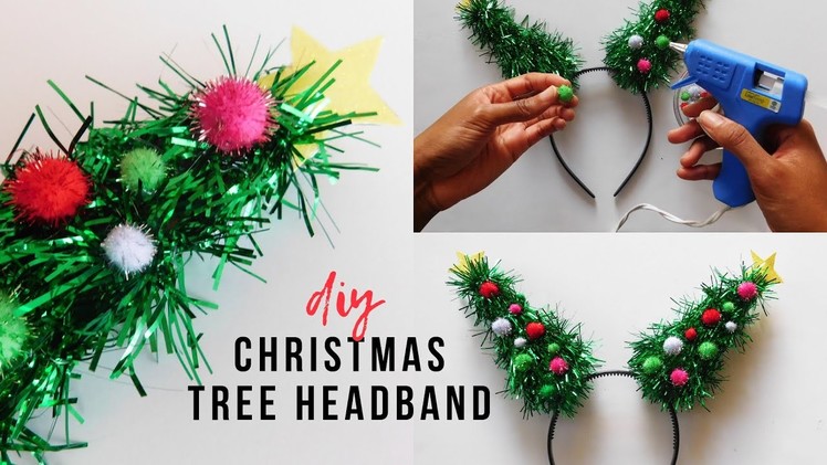 DIY Christmas Tree Headband | How To Make A Christmas Headband | Forever 21 Inspired