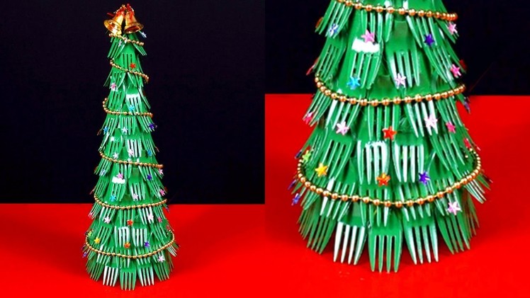 Diy Christmas Tree Using Fork Spoons | Step by Step Tutorial