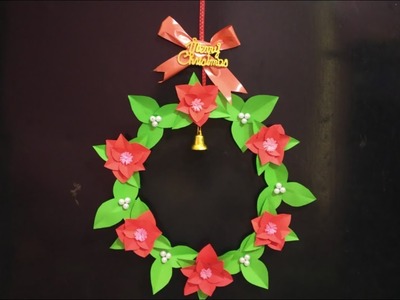 DIY Christmas Wreath-How to Make Paper Christmas wreath ideas Cute Christmas Decorations