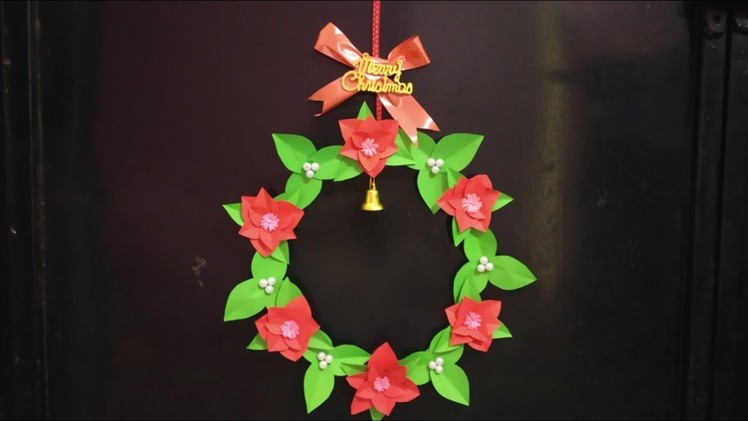 DIY Christmas Wreath-How to Make Paper Christmas wreath ideas Cute Christmas Decorations