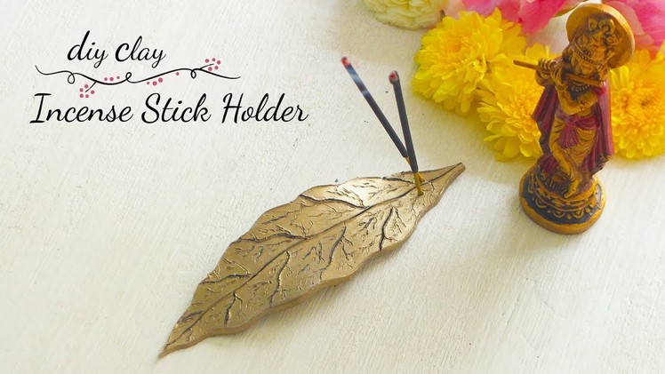DIY Clay Incense stick holder | How to make Incense Stick Holder