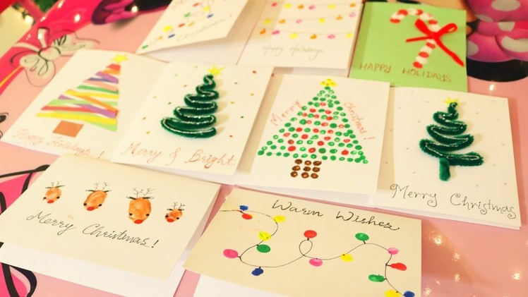 DIY Holiday.Christmas Cards for Kids | Handmade Holiday Greeting Cards | Mytwolittlesunshines