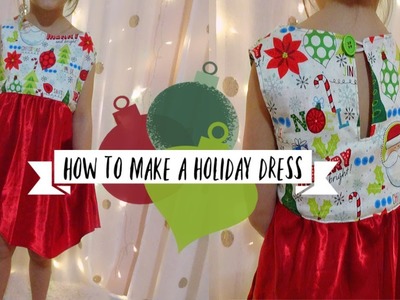 DIY Holiday Dress | Simple Pockets & Button Back Closure