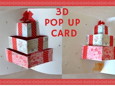 DIY How to Make 3D Pop up Card | Easy 3D Cards Tutorial For New Year.Anniversary.Christmas.Birthday