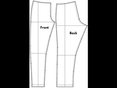 DIY HOW TO MAKE EASY FEMALE PANT. TROUSER PATTERN