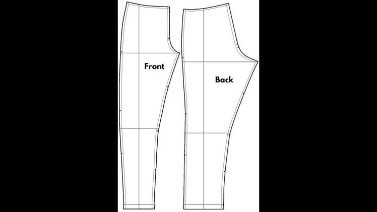 DIY HOW TO MAKE EASY FEMALE PANT. TROUSER PATTERN