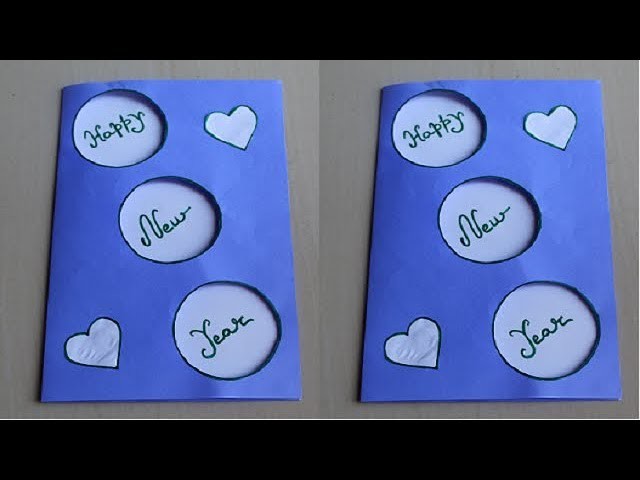 DIY - How to make new year card | Handmade New Year Card Idea | New year greeting card