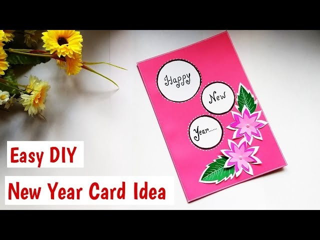 DIY.How to make New Year Greeting Card Making Idea| Handmade 3D #newyearcard Tutorial #newyear2019