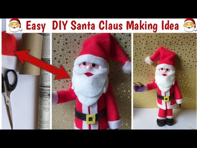 DIY.How to Make Santa Claus at Home with Newspaper | #SantaClaus Making #Christmascraft #xmascraft