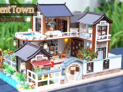DIY Miniature Dollhouse Kit || Ancient Town ( With Full Furniture & Light )