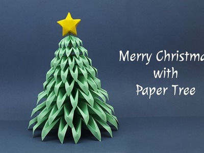 DIY Paper Christmas Tree Making at Home | Christmas Crafts Ideas