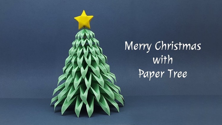 DIY Paper Christmas Tree Making at Home | Christmas Crafts Ideas
