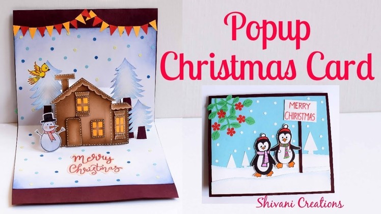 DIY Popup Card for Christmas. Popup Christmas Card