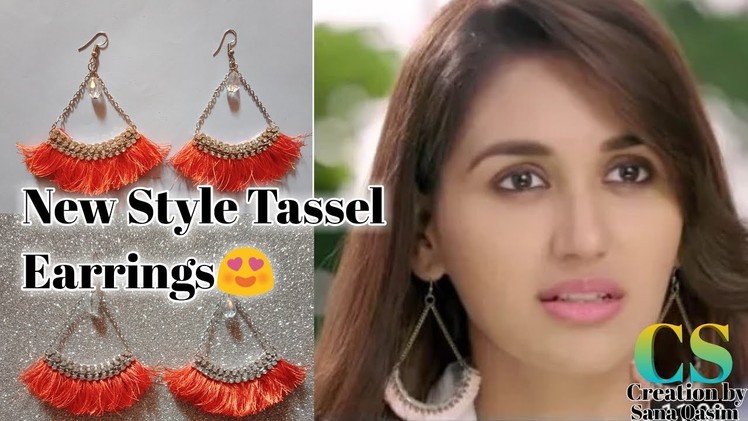 DIY Tassel Earrings || Dangel tassel Earrings || #tassel_earrings