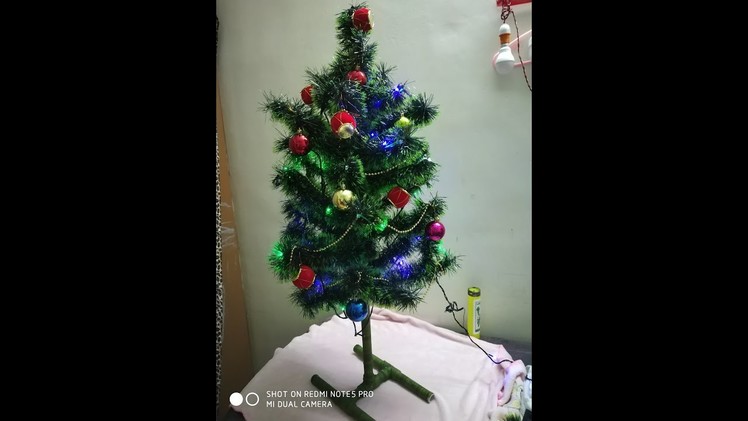 #DIY Xmas tree || #Christmas Tree making at home just for Rs 200