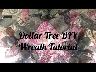 Dollar Tree DIY Christmas Wreath Tutorial
