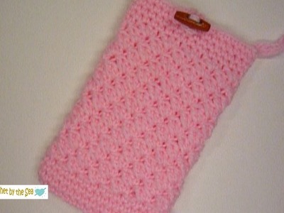 How To Crochet A Pretty Cell Phone Pouch! FREE pattern below!   :o)