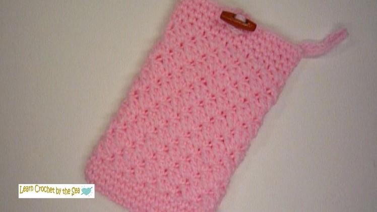 How To Crochet A Pretty Cell Phone Pouch! FREE pattern below!   :o)