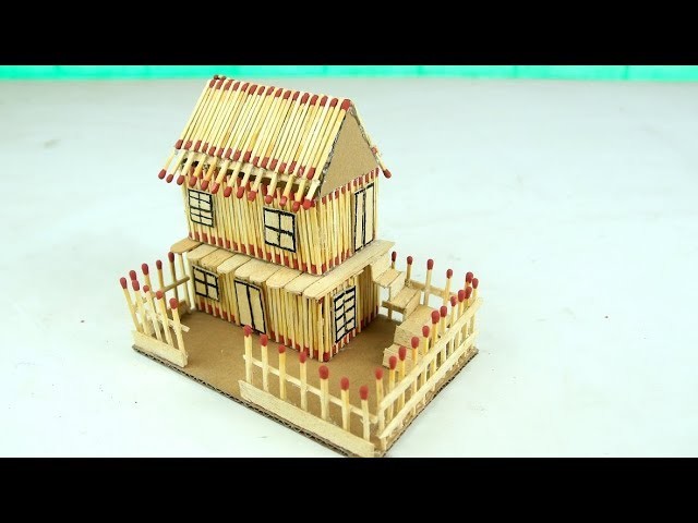 How to Make a Match House DIY at Home - Match Stick House