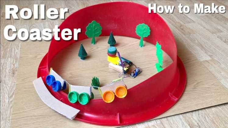 How to Make a Roller Coaster at Home - Amazing DIY Electric Train