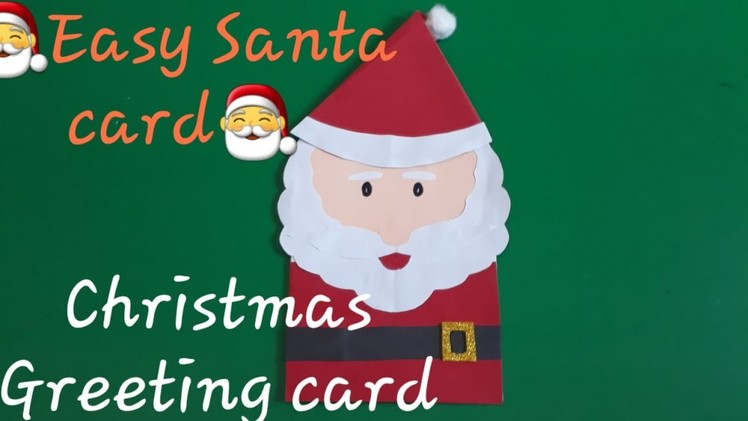 ????How to make Christmas greeting cards at home easy ? DIY Santa card????