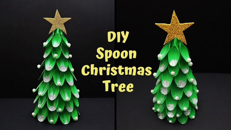 How to Make Christmas Tree With Plastic Spoons | DIY Christmas Tree | Christmas Decor