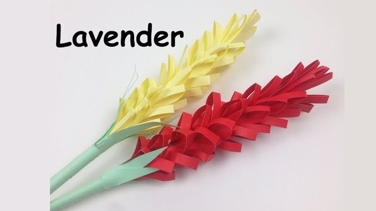 How to Make Easy Origami Lavender Paper Flower | DIY Simple Flowers Tutorial for Beginners Making