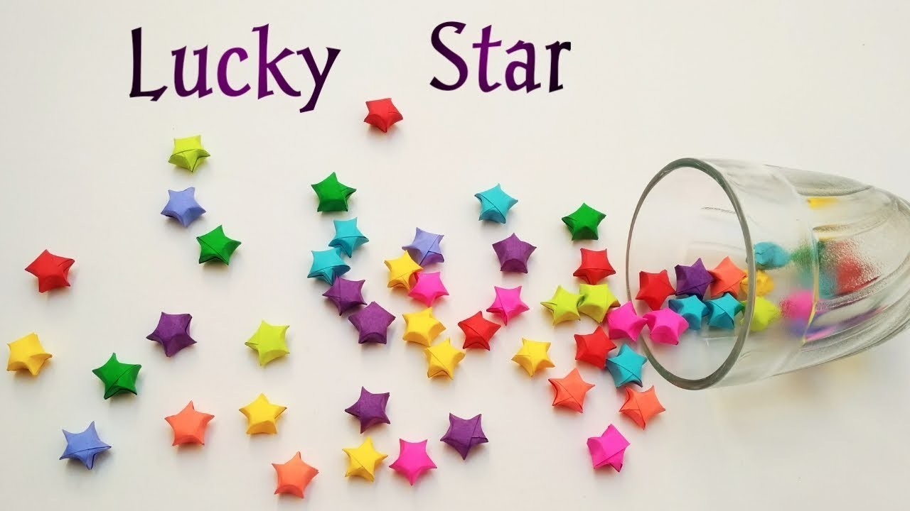 How To Make Lucky Paper Star, Origami lucky Stars Tutorial, DIY Lucky Star For Christmas