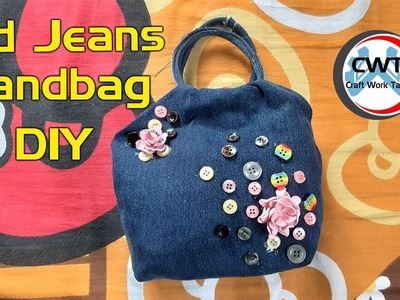 How to make Old jeans Handbag | Handbag | Old Jeans Diy | Kaivinai Porutkal Tamil | Craft Work Tamil