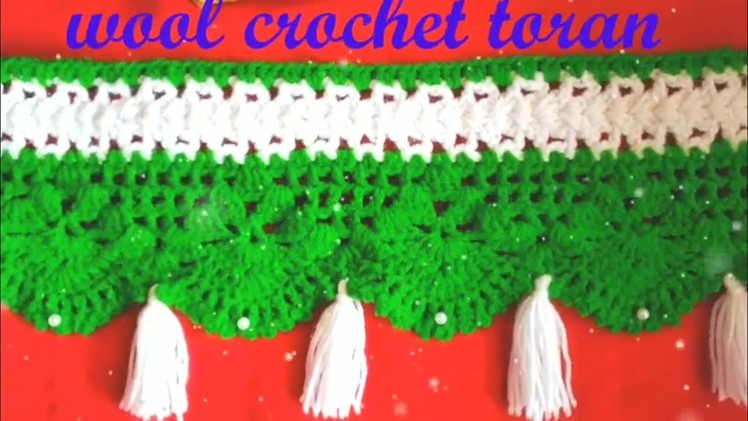 How to make wool toran for home decoration.crochet toran, Door Hanging.door latkan