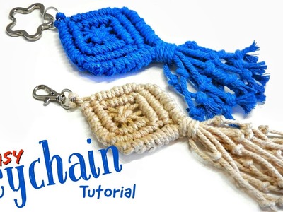 Macrame Keychain DIY | Key Hanger Tutorial - Pattern #5