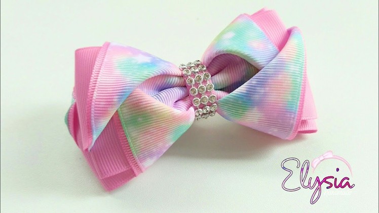 Making Pinky Ribbon Bow ???? Tutorial ???? DIY by Elysia Handmade