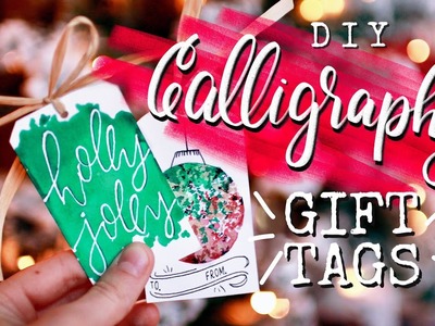 Oh, hey! Let’s make some gift tags. ✨ | D.I.Y. Hand Lettered Holiday Cards!