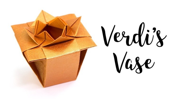 Origami Verdi's Vase Tutorial - DIY - Paper Kawaii