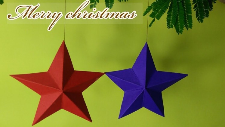 Paper Star  | How To Make A Paper Star DIY | EASY Paper Star I Christmas Star