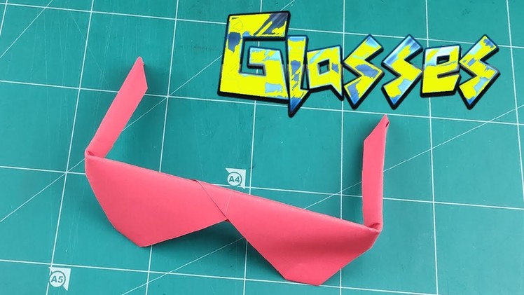 Paper Sunglasses | How to Make an Easy Sunglasses Tutorials | DIY Origami Cooling Glasses Paper